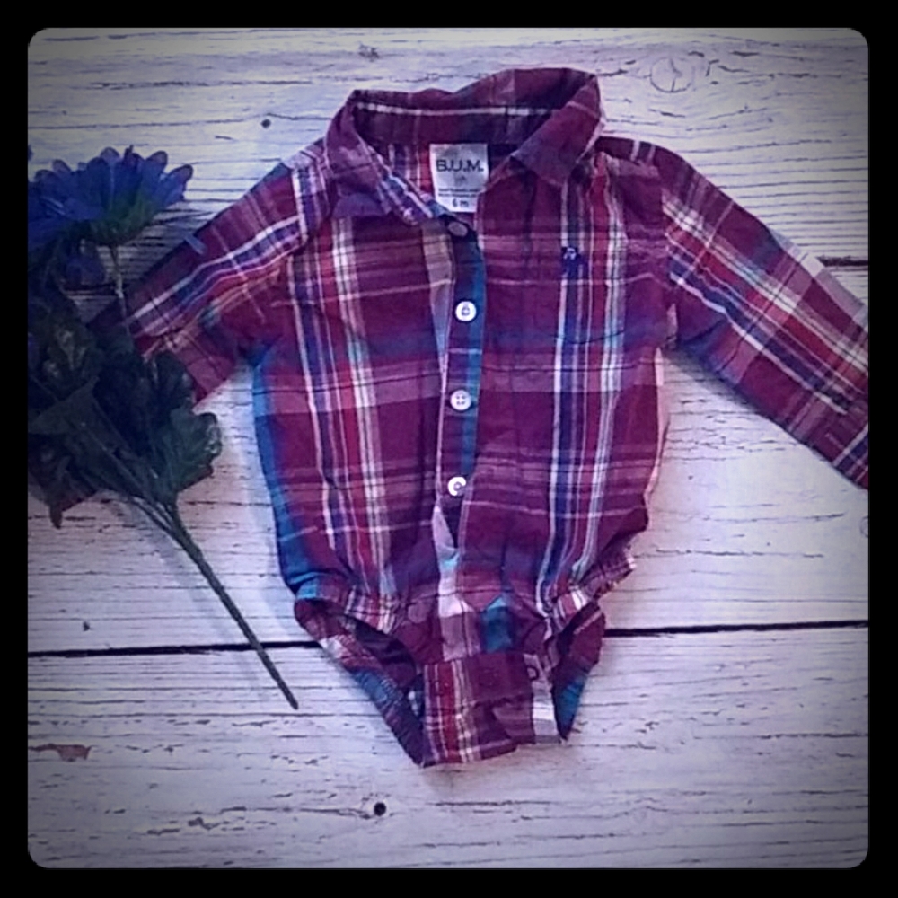 Bum plaid onesie